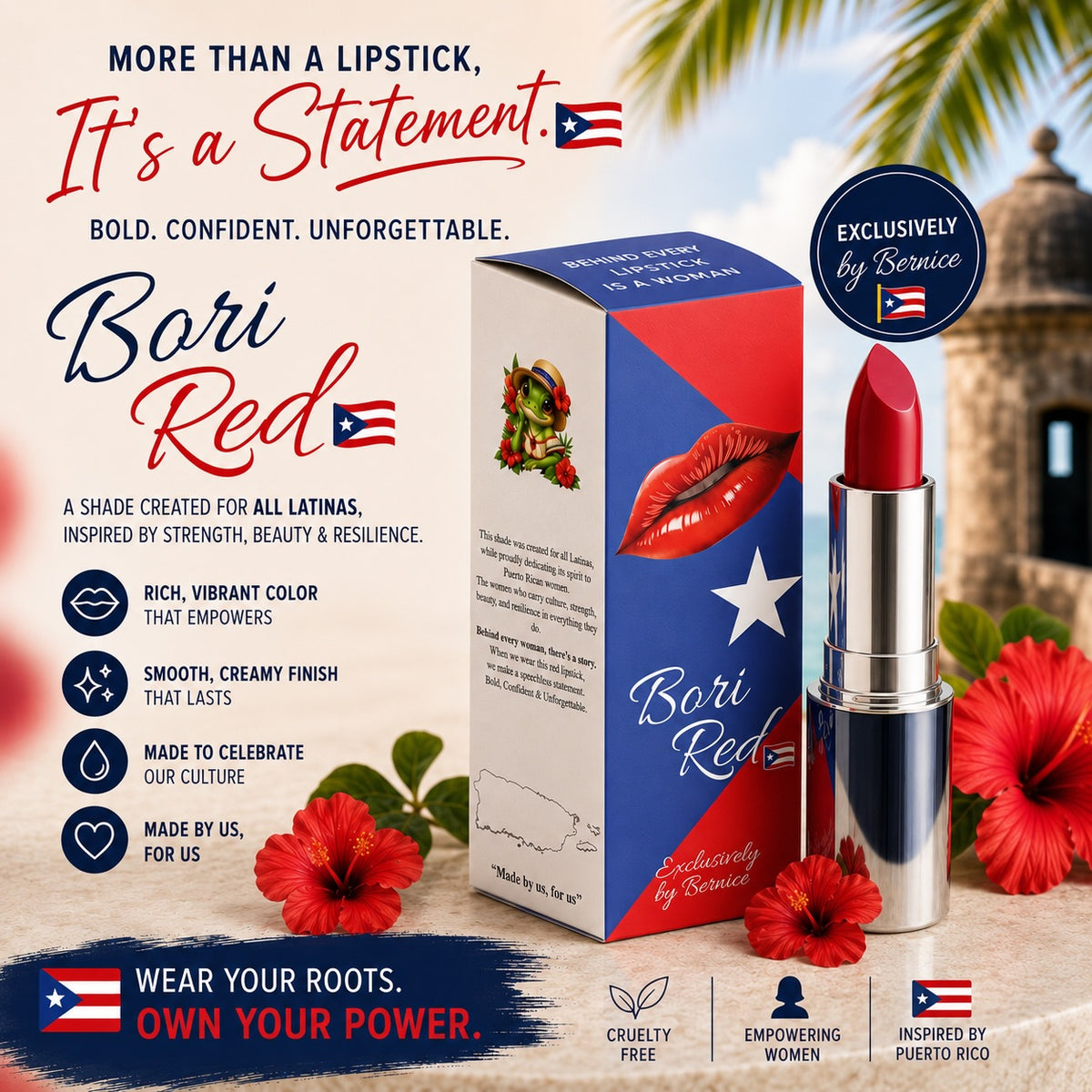 Puerto Rican Bori Red Hoodie Bundle