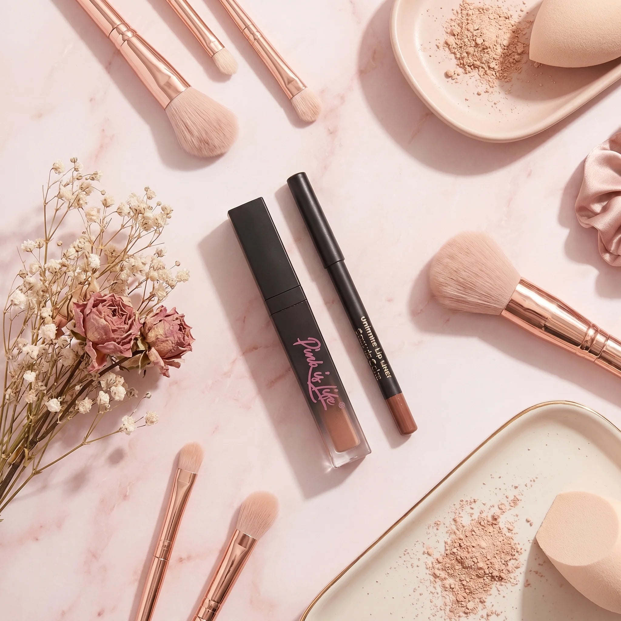 Bare Me Sis Lip Duo-Nude color liquid lips (Vegan)