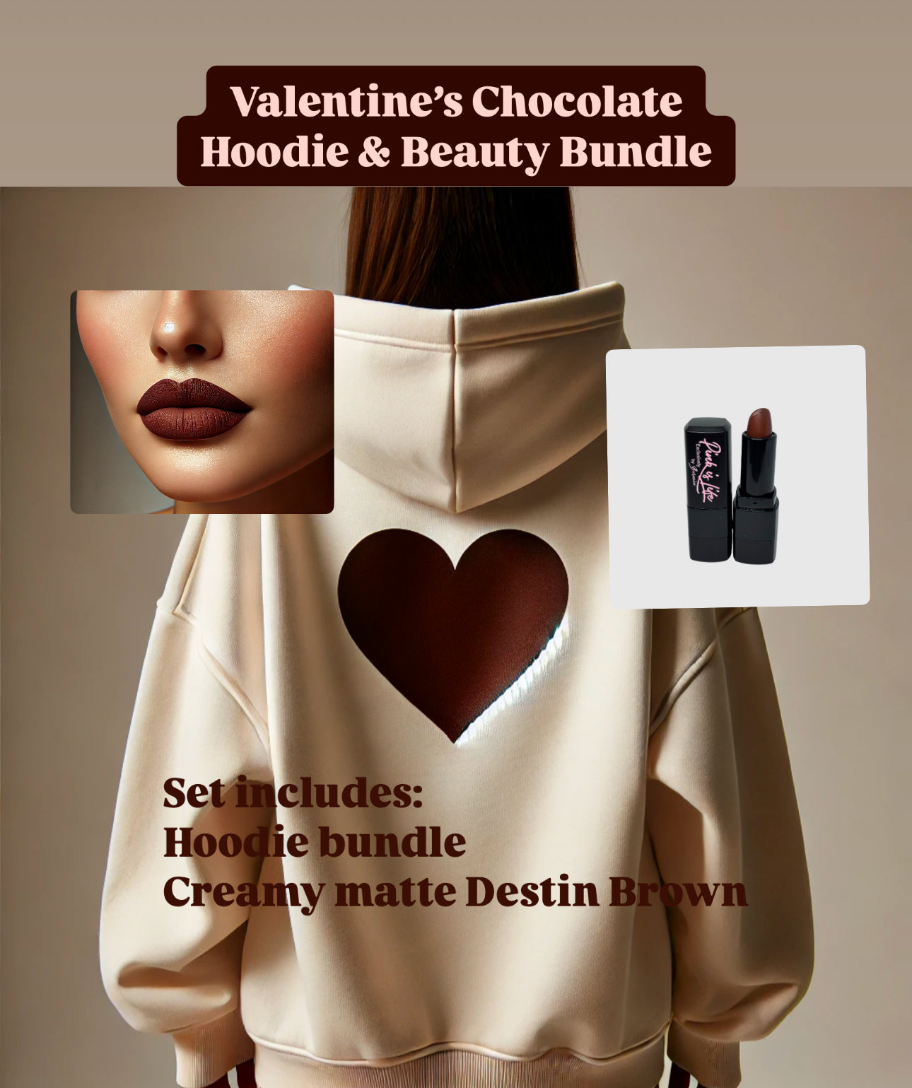 Valentine's Chocolate Hoodie & Beauty Bundle