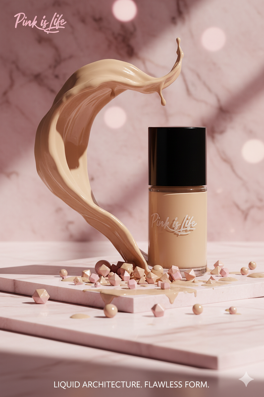 Pink is Life Full Coverage Liquid Foundation – Long Lasting Matte Finish Makeup