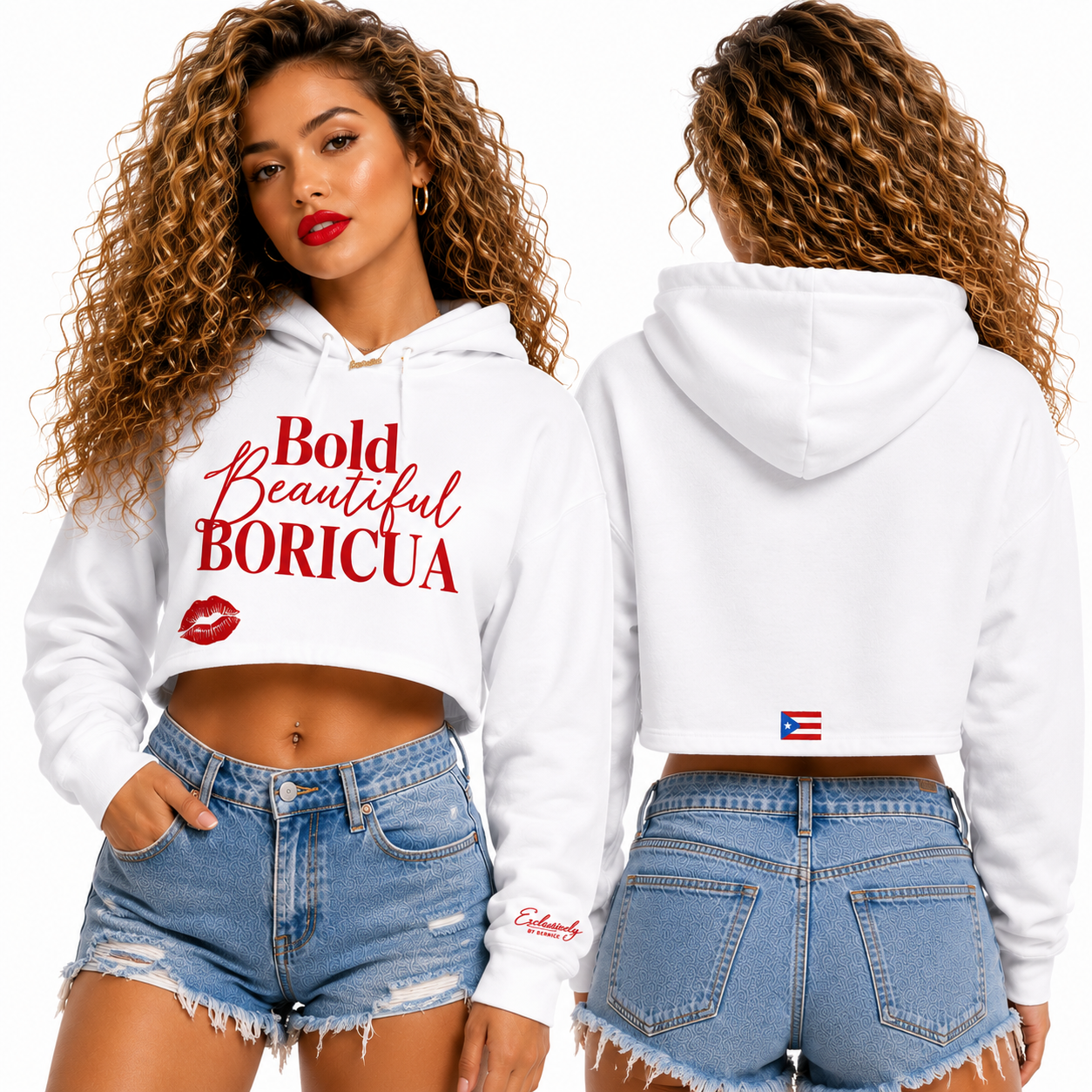 Puerto Rican Bori Red Hoodie Bundle
