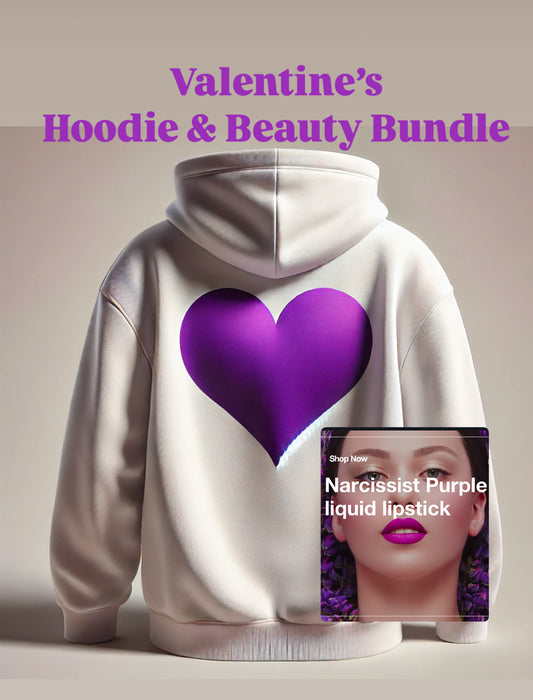 Valentine's Purple Hoodie & Beauty Limited Edition Bundle