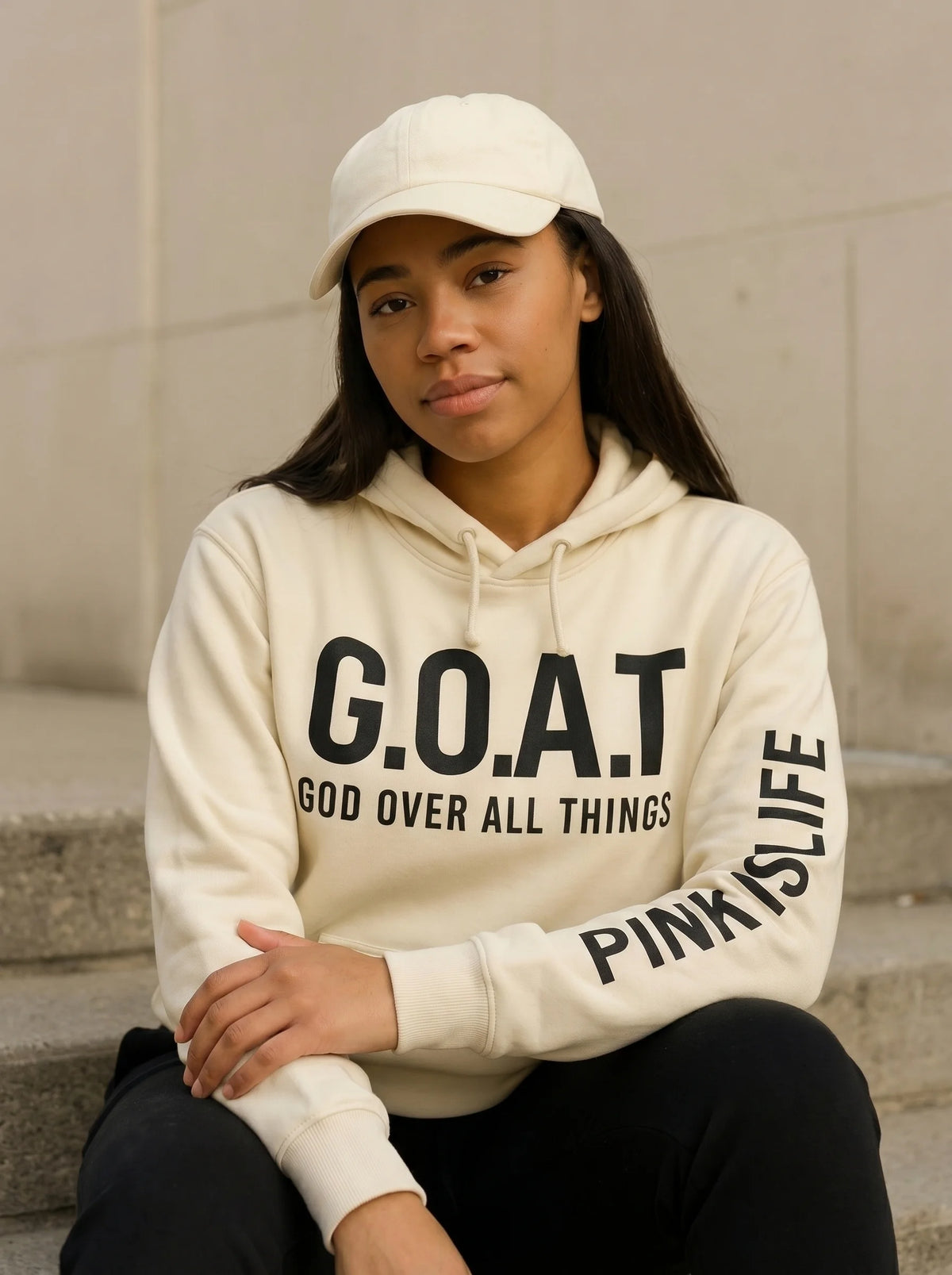 Off-White Faith Hoodie – Soft, Comfy & Inspirational for Fall & Winter