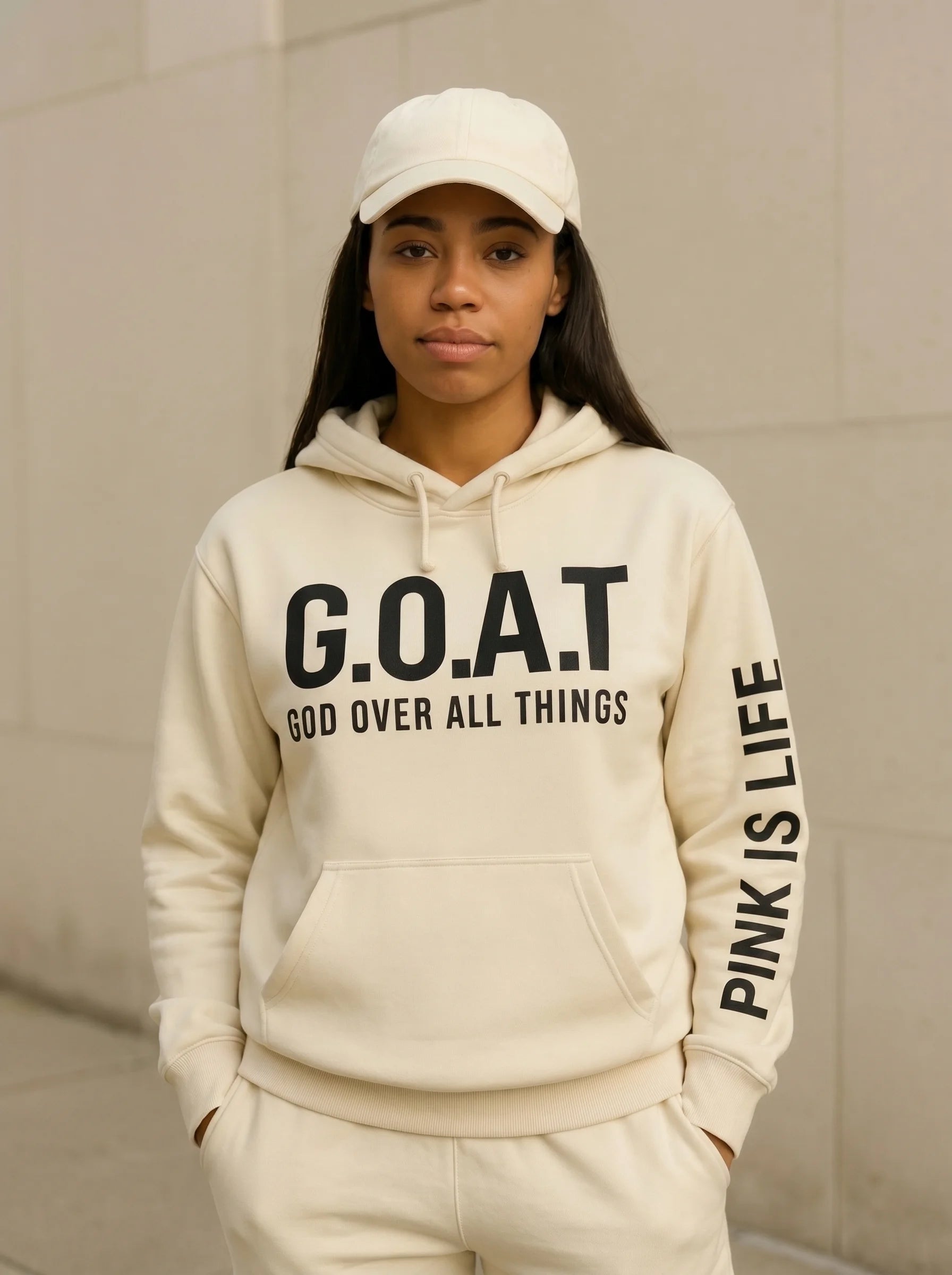 Off-White Faith Hoodie – Soft, Comfy & Inspirational for Fall & Winter