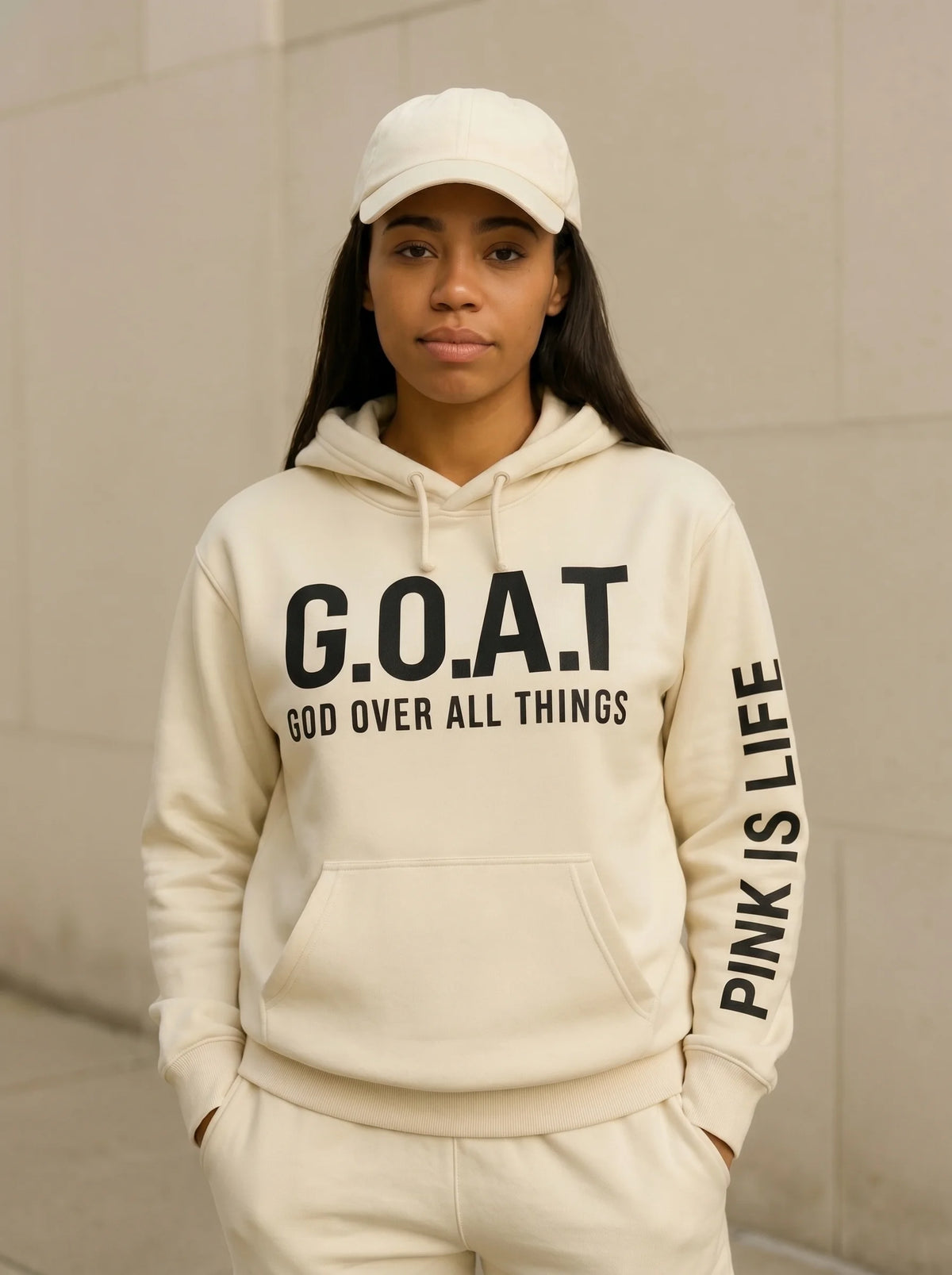 Off-White Faith Hoodie – Soft, Comfy & Inspirational for Fall & Winter