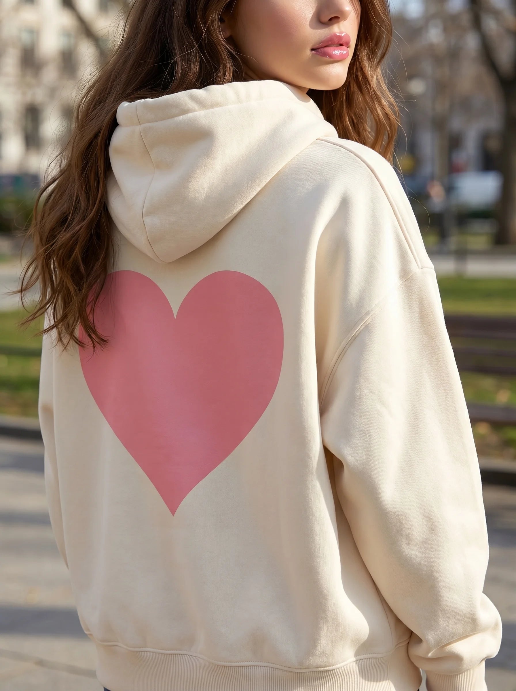 Valentine’s Shy Pink Hoodie , Matching Lip Gloss