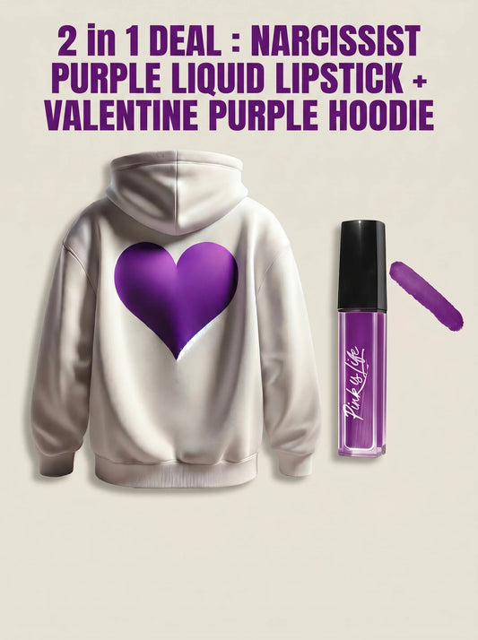 Valentine's Purple Hoodie & Beauty Limited Edition Bundle